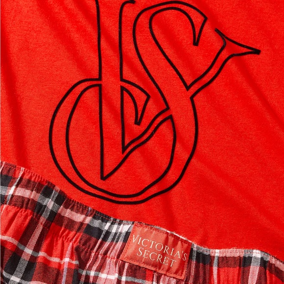 VICTORIA'S SECRET Flannel Jogger Tee-Jama Set - Picture 4 of 5
